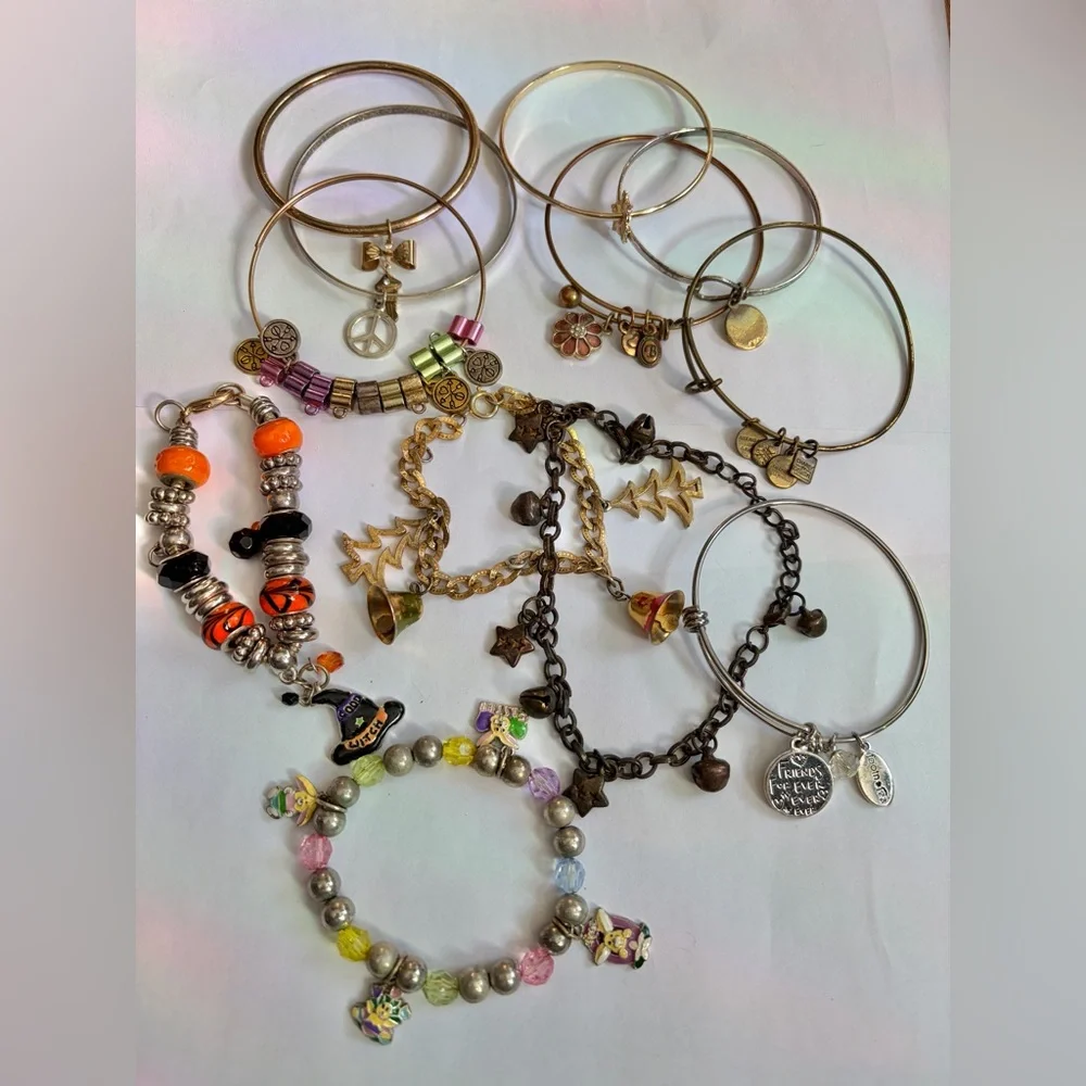 Vintage to modern Charm Bracelet Lot of 12